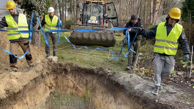 Príprava zdvíhacích popruhov pri výkope